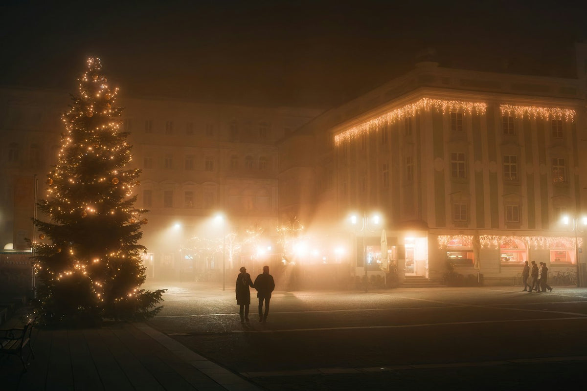 Winterabend vor Weihnachten